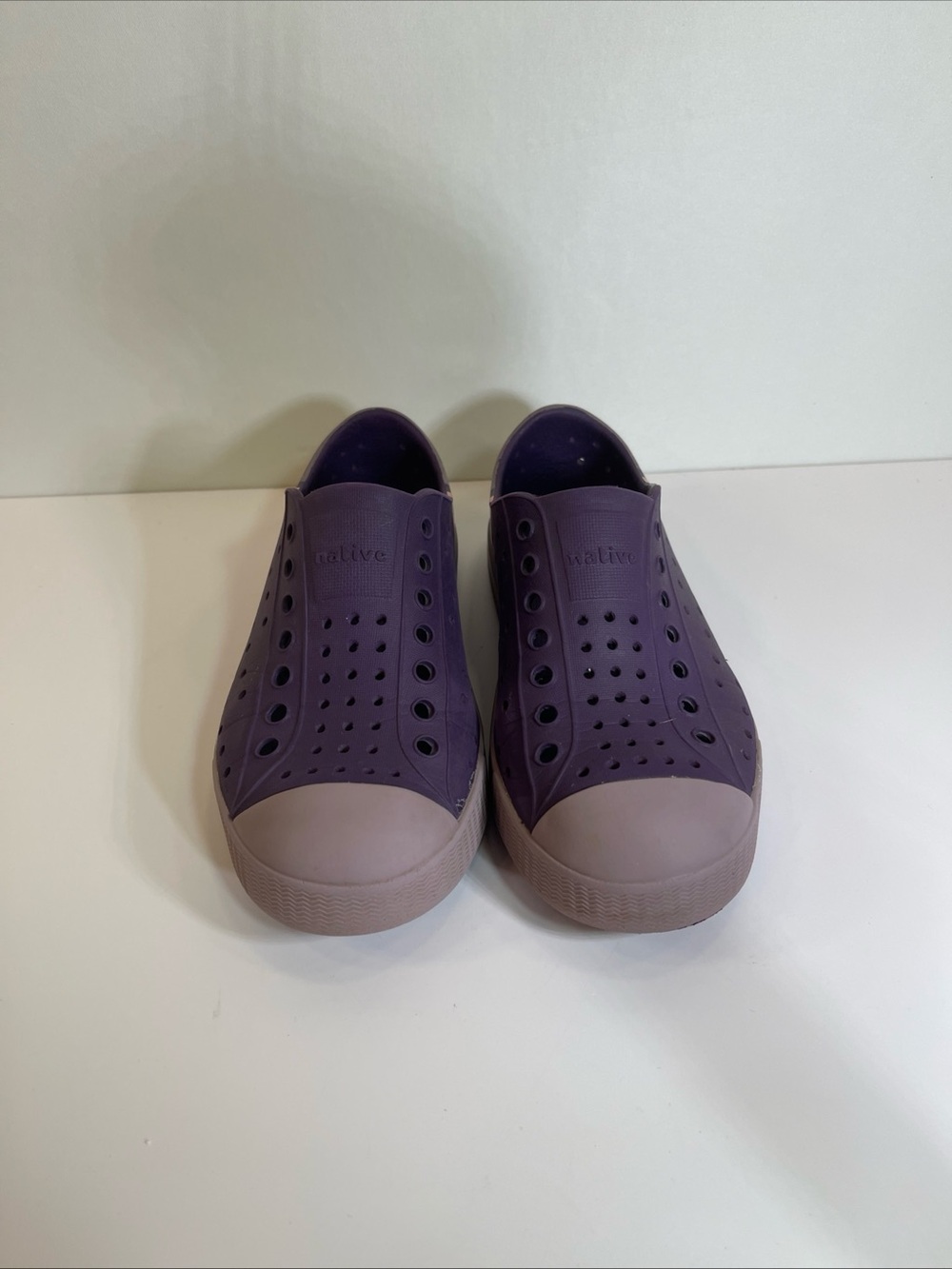 Native Jefferson Shoes Purple Little Kids Child C12 Rubber / Water Shoe Girls
